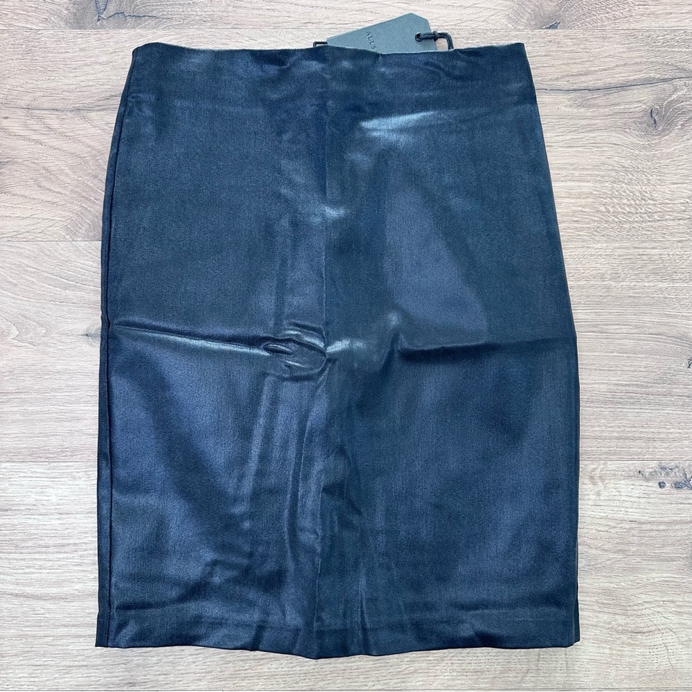 ALL SAINTS - METAL PENCIL SKIRT - SIZE 6